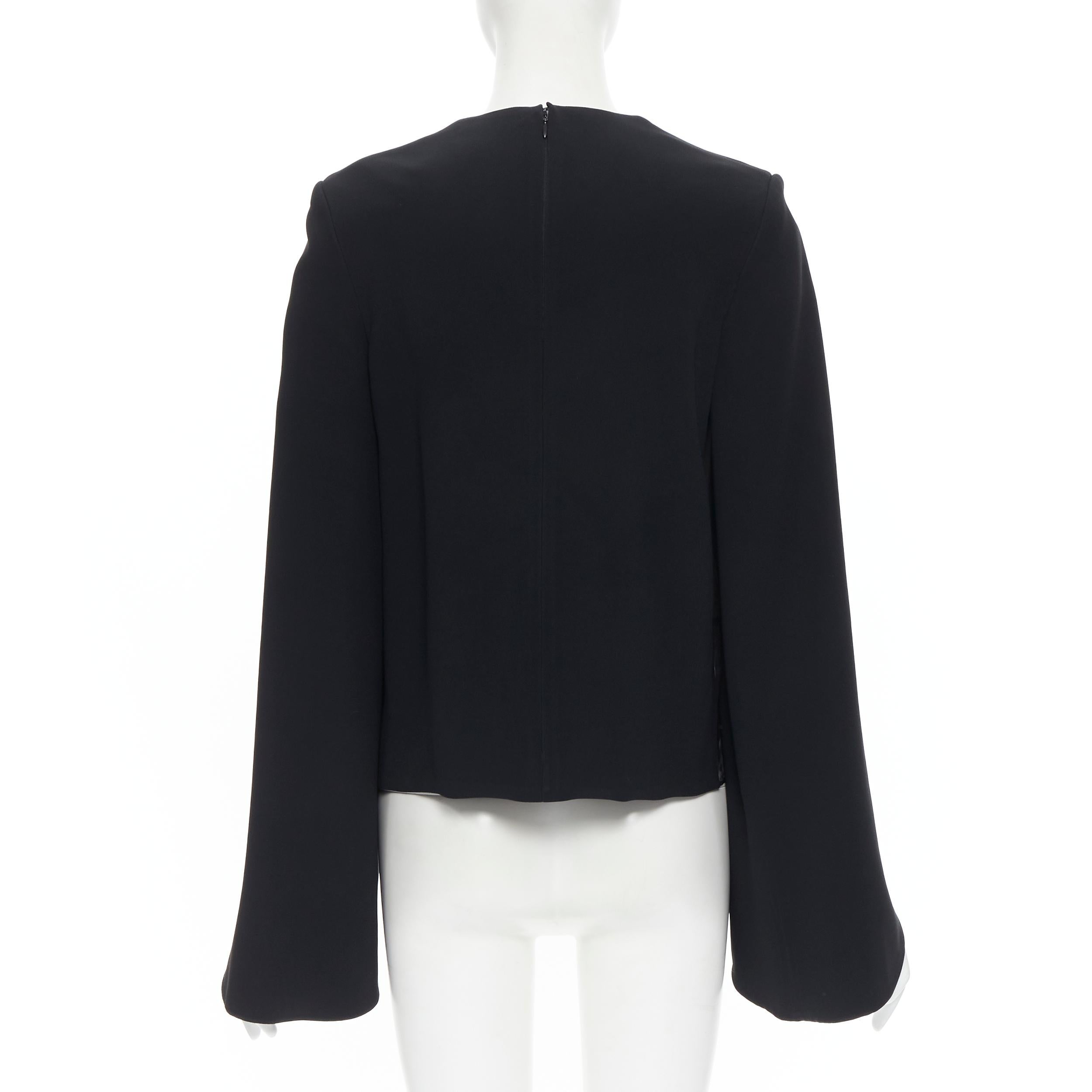 OLD CELINE Phoebe Philo 2011 Runway sheer front round cape sleeve FR36 S In Good Condition In Hong Kong, NT