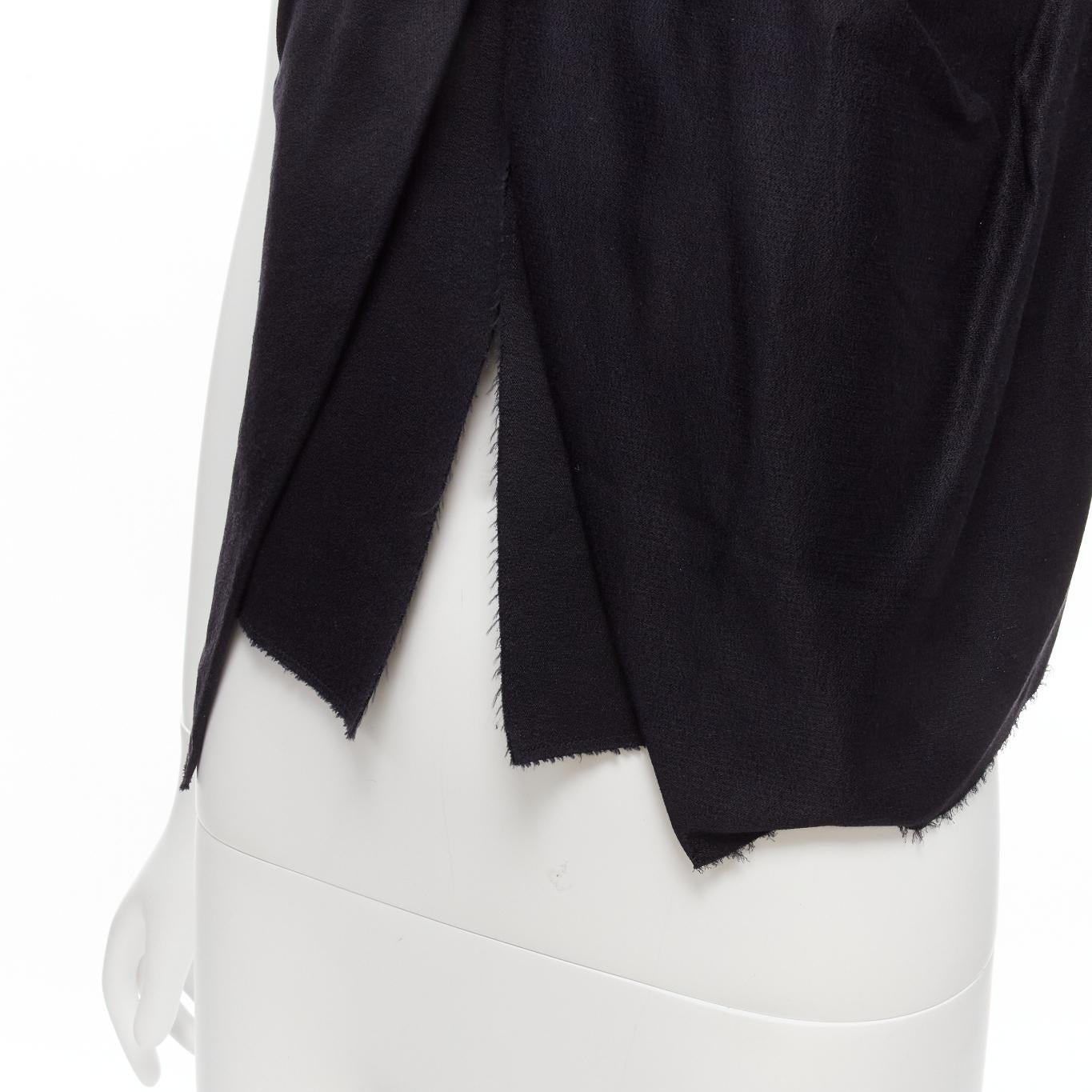 OLD CELINE Phoebe Philo 2013 back gathered bow draped crop top vest FR36 S 3