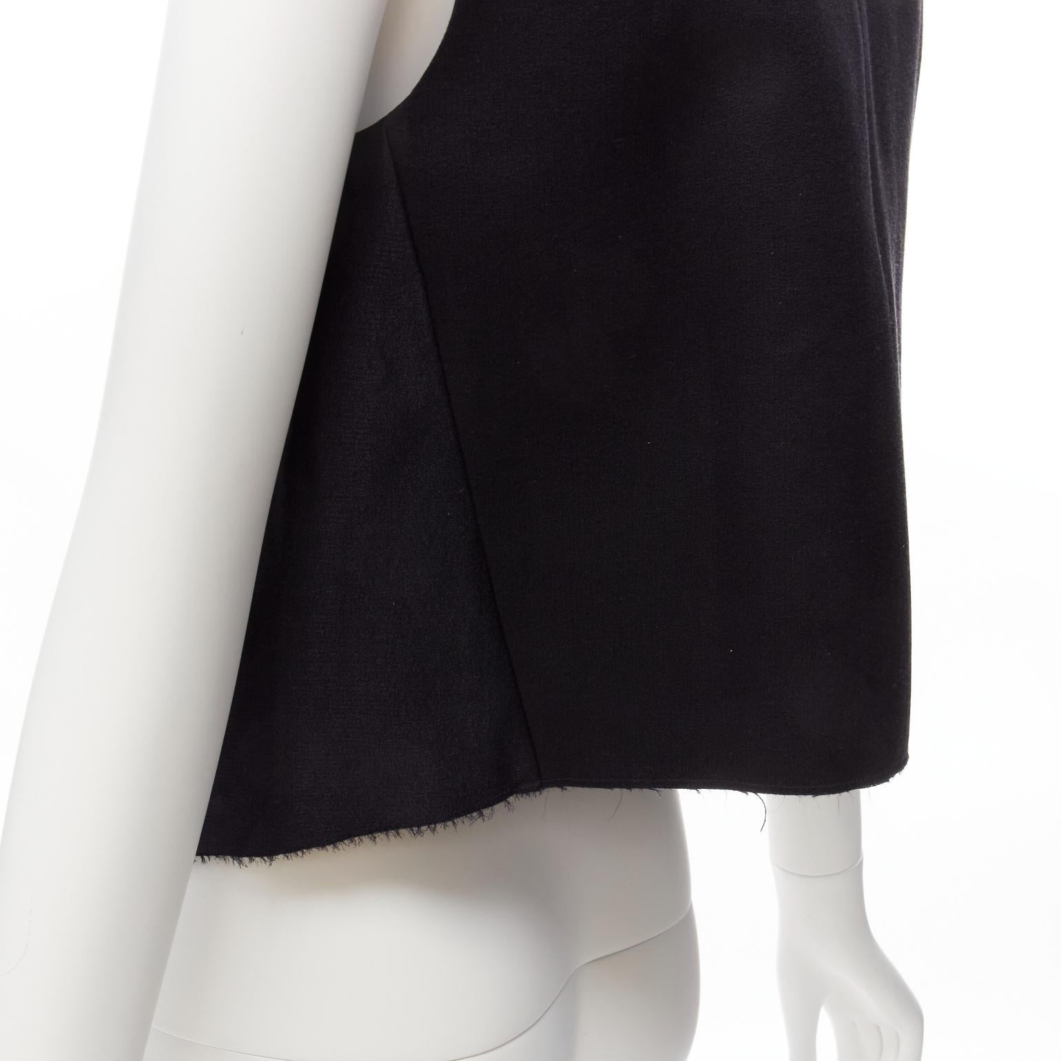 OLD CELINE Phoebe Philo 2013 back gathered bow draped crop top vest FR36 S 4