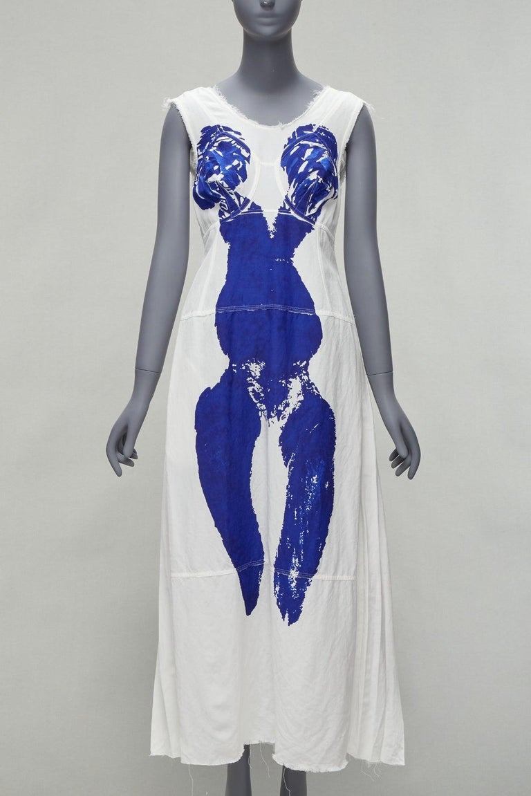 OLD CELINE Phoebe Philo 2017 Runway Yves Klein body print white