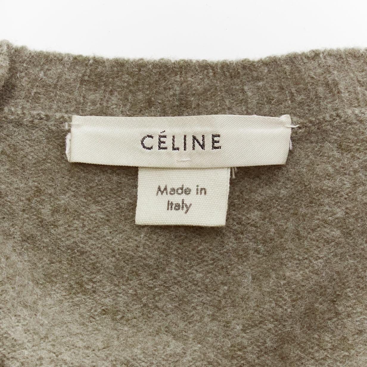 OLD CELINE Phoebe Philo 2018 khaki 2 in 1 raglan sweater M 4