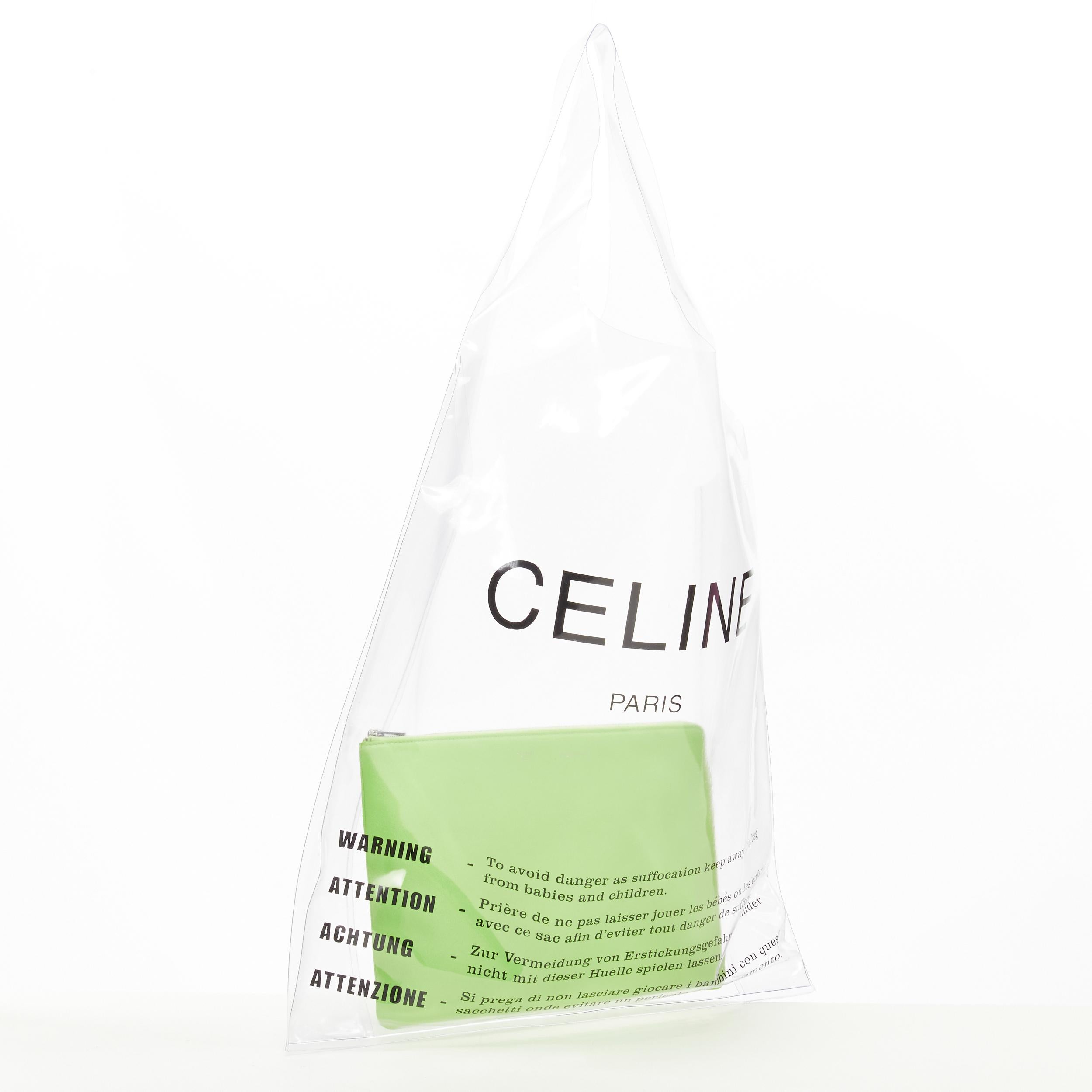 celine clear tote