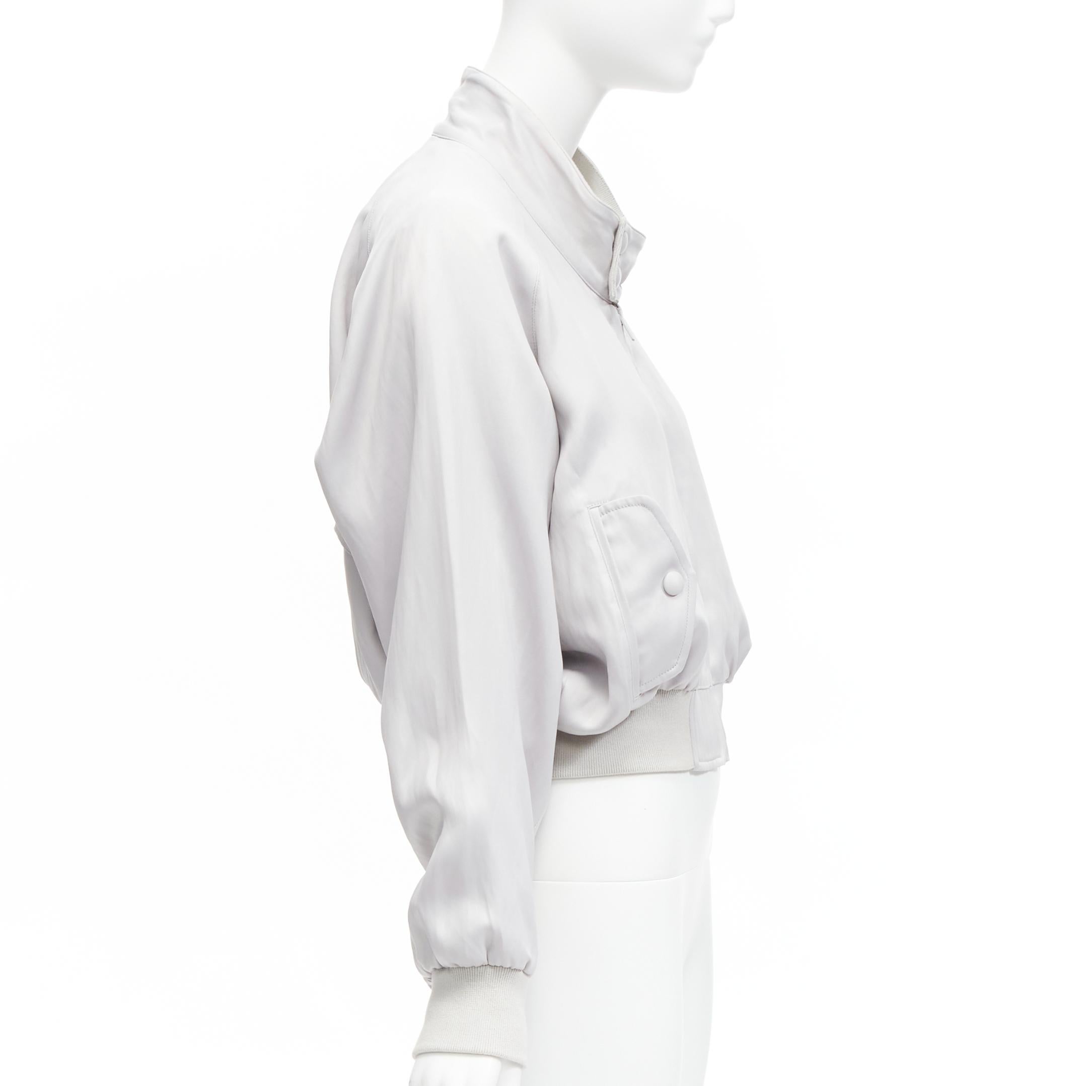 OLD CELINE Phoebe Philo 2018 Laufsteg-Bomberjacke aus grauem Kokon FR38 M Damen im Angebot