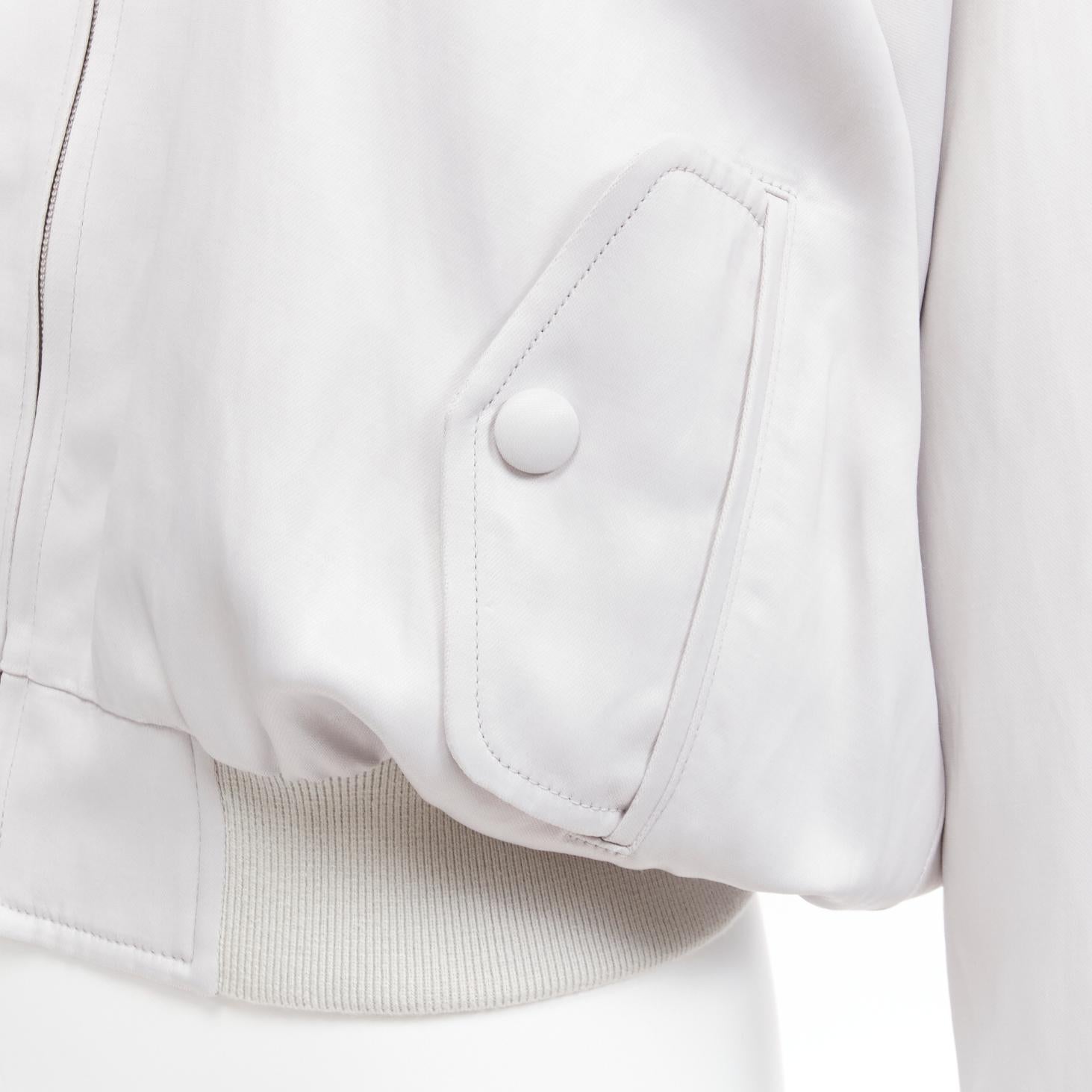 OLD CELINE Phoebe Philo 2018 Laufsteg-Bomberjacke aus grauem Kokon FR38 M im Angebot 3