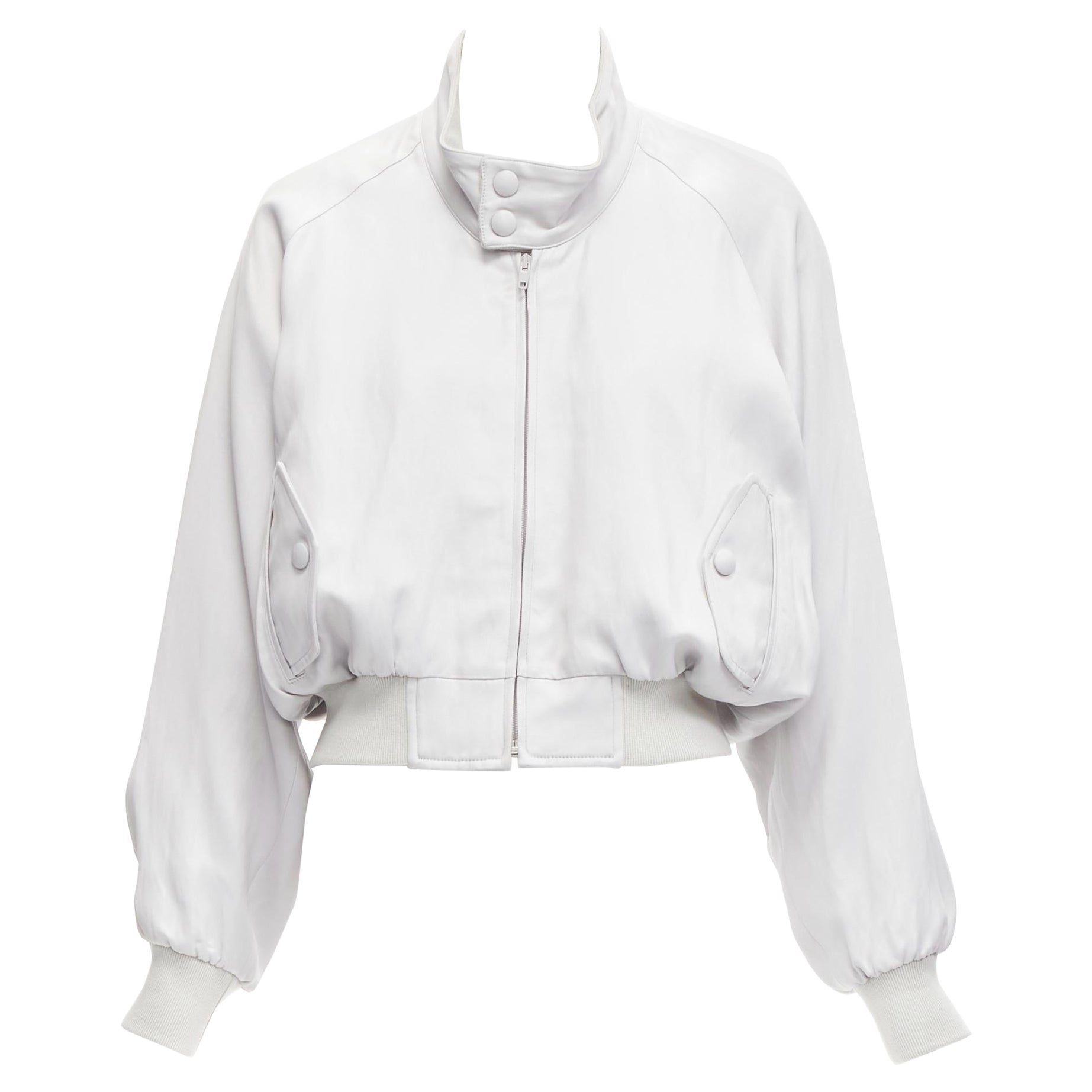 OLD CELINE Phoebe Philo 2018 Laufsteg-Bomberjacke aus grauem Kokon FR38 M im Angebot