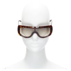 OLD CELINE Phoebe Philo 41377S tortoise brown shield lens sunglasses