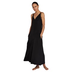 OLD CÉLINE Phoebe Philo Schwarzer Culotte-Overall mit ausgestelltem Bein