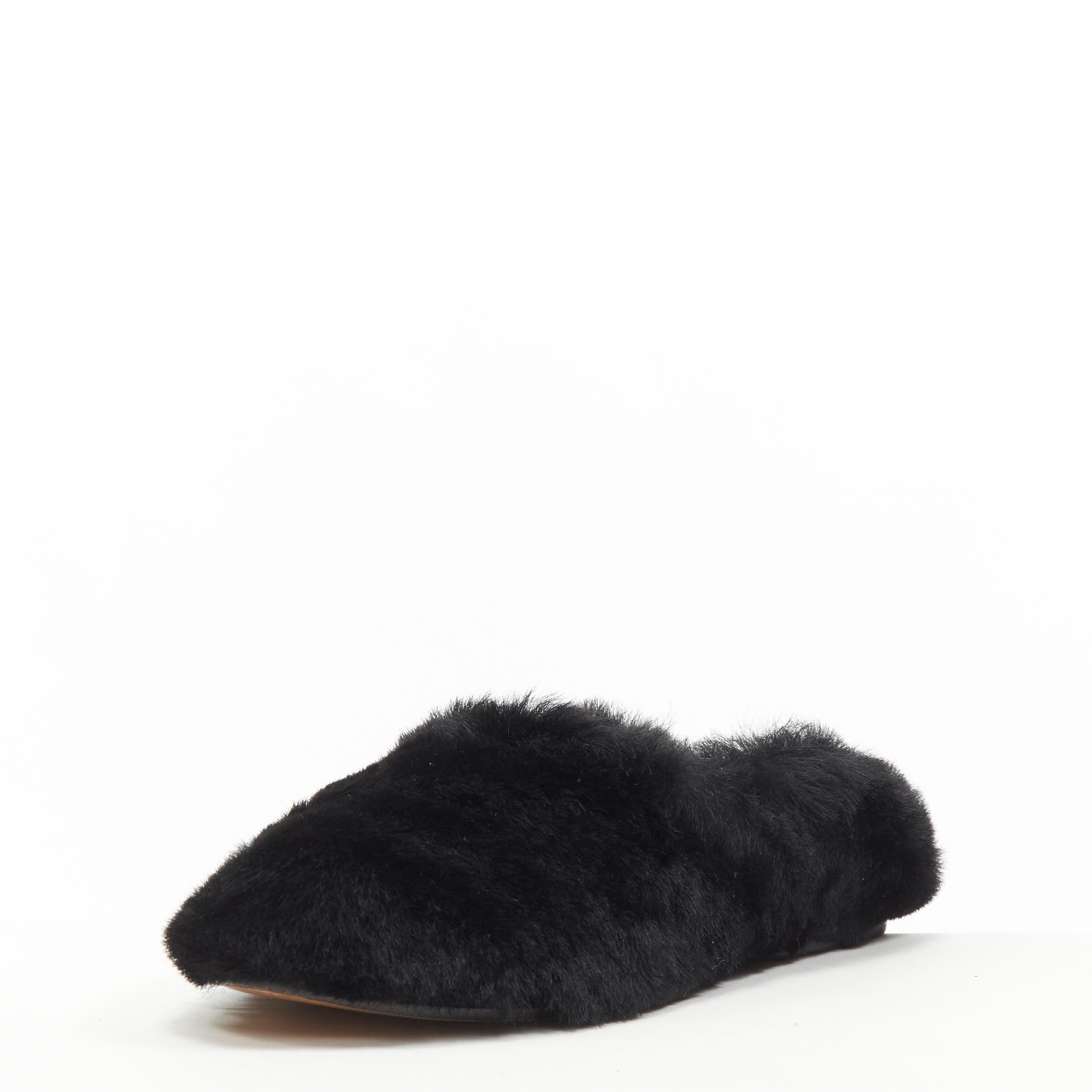celine slippers fur