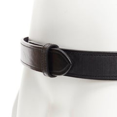 OLD CELINE Phoebe Philo black leather magic tape minimal classic wide belt M