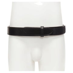 OLD CELINE Phoebe Philo black leather magic tape minimal classic wide belt M