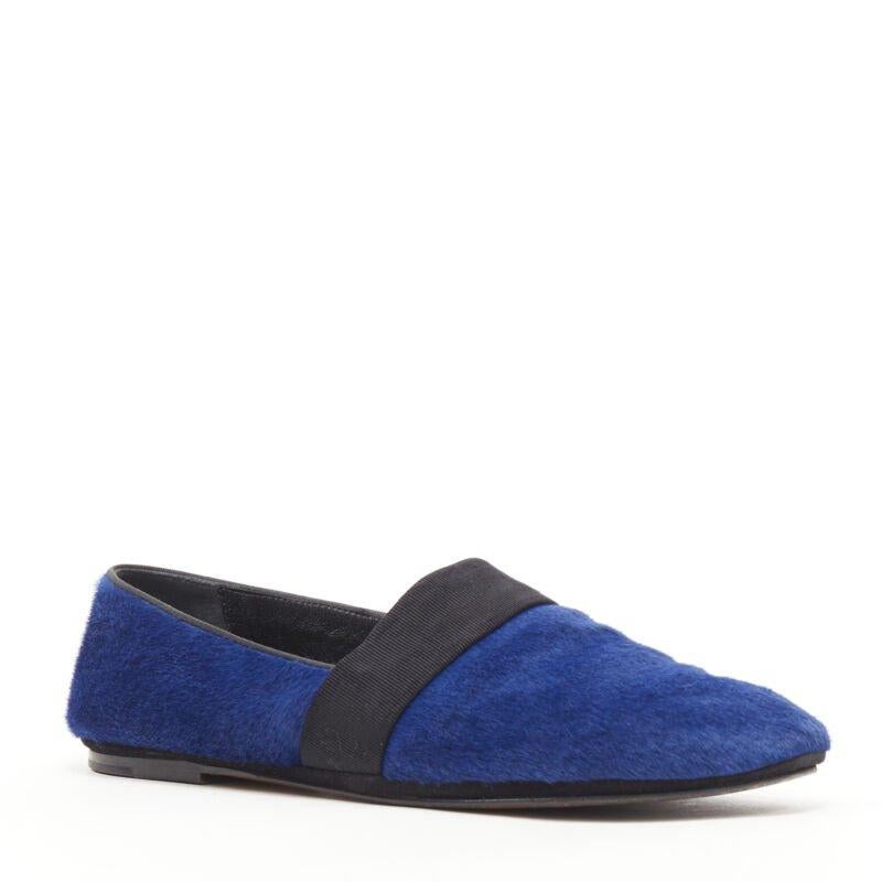 OLD CELINE PHOEBE PHILO blue pony hair grosgrain ribbon slip on flats EU37.5
Reference: AEMA/A00012
Brand: Celine
Designer: Phoebe Philo
Model: Pony loafer
Material: Leather
Color: Blue
Pattern: Solid
Lining: Leather
Extra Details: Slip on loafer