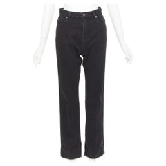 OLD CELINE Phoebe Philo Jeans aus Baumwoll-Denim mit geradem Bein und abgeschnittenem Saum FR36 S