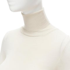 OLD CELINE Phoebe Philo cream fine knit turtleneck sweater