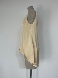 OLD CÉLINE Phoebe Philo Cream Silk Satin Sleeveless Top