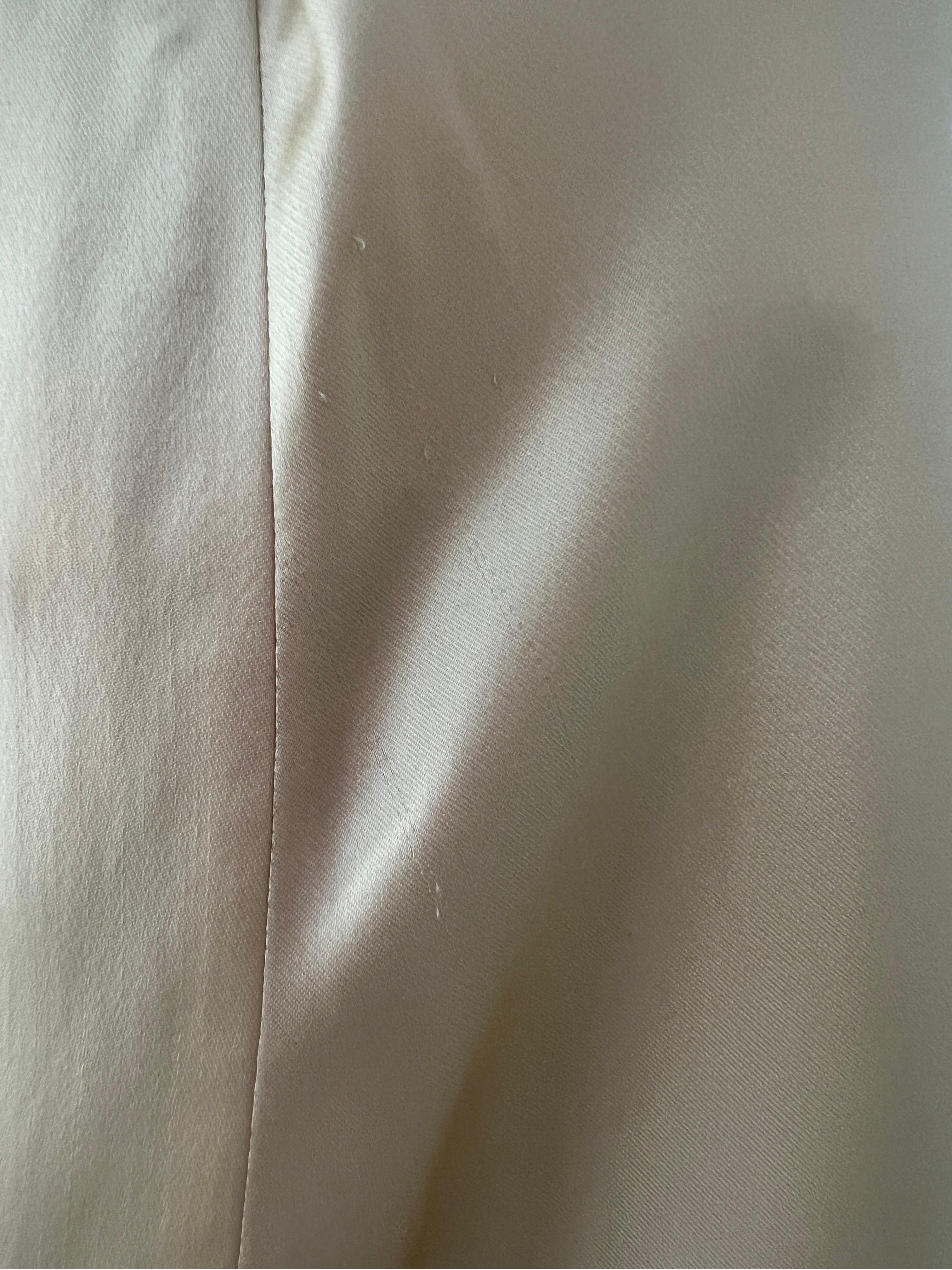 OLD CÉLINE Phoebe Philo Cream Silk Satin Sleeveless Top 1