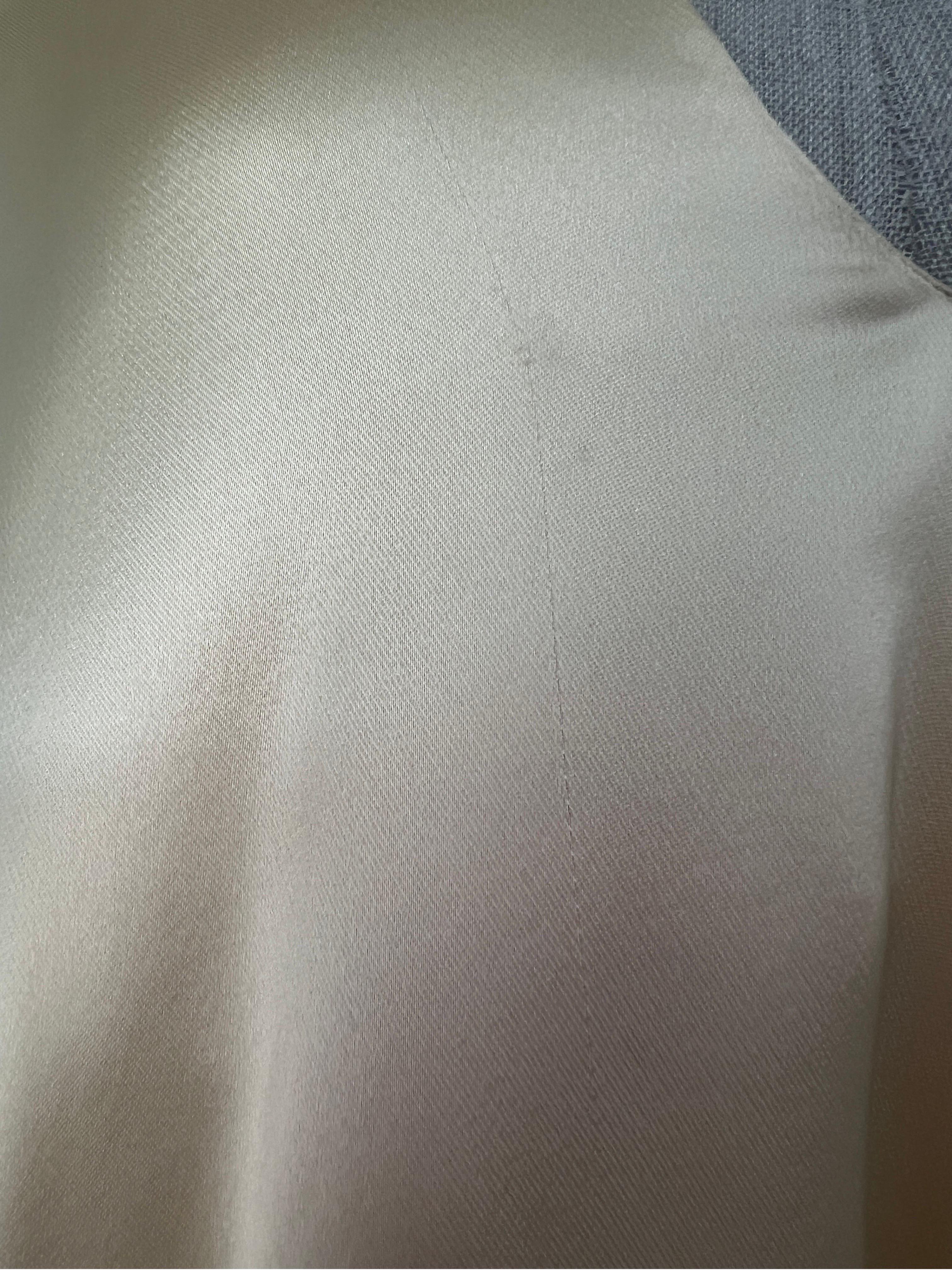 OLD CÉLINE Phoebe Philo Cream Silk Satin Sleeveless Top 3