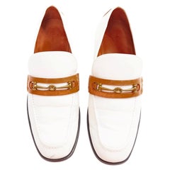 OLD CELINE Phoebe Philo goat leather Triomphe horsebit buckle loafer EU37.5