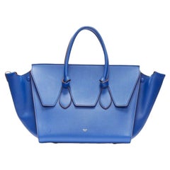 OLD CELINE Phoebe Philo Knot cobalt blue calf large shopper tote bag