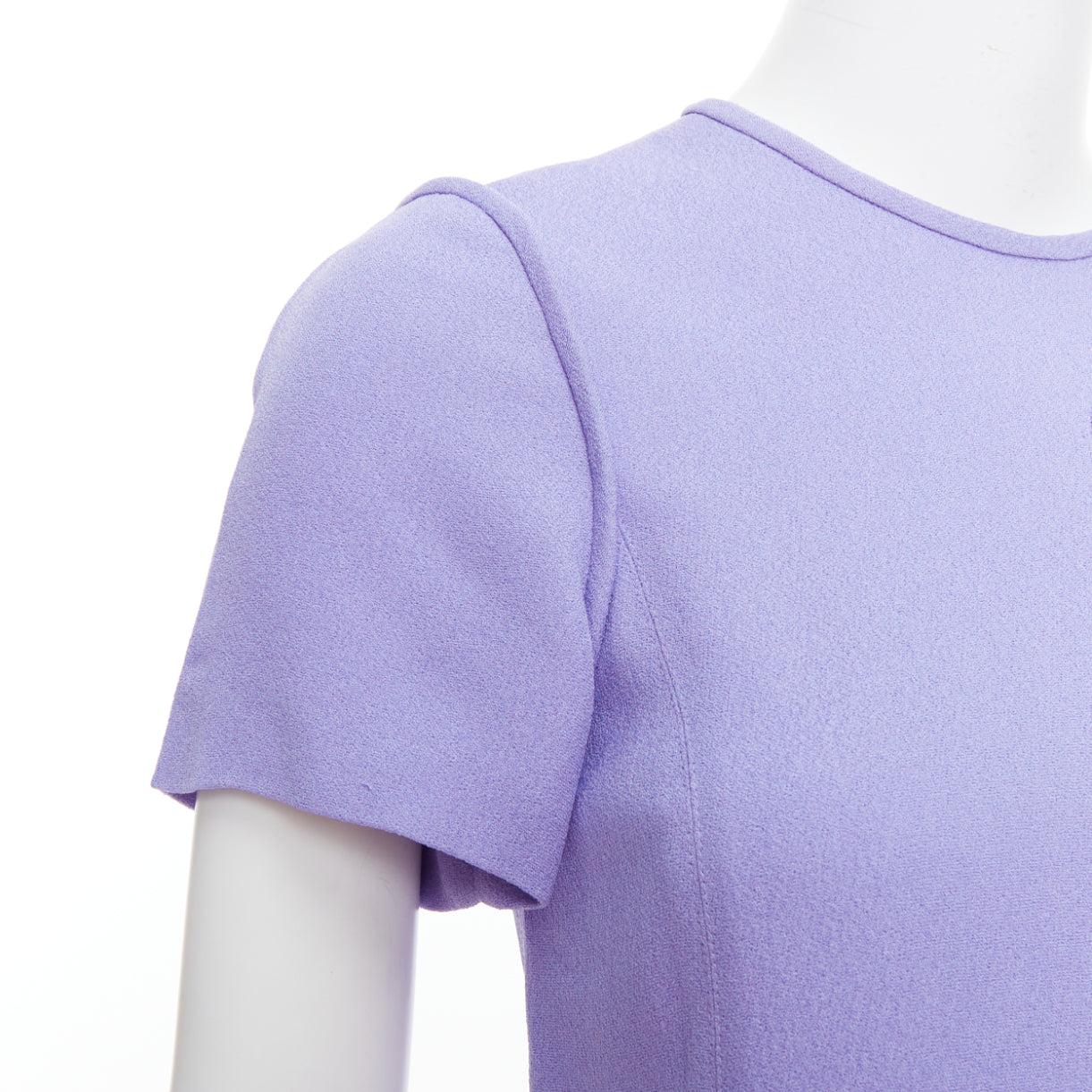 OLD CELINE Phoebe Philo lavender purple tie sleeve cut out top FR38 M For Sale 2