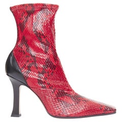 OLD CELINE Phoebe Philo Madame Flared scaled leather square toe ankle boots EU39 OLD CELINE Phoebe Philo Madame Flared scaled leather square toe ankle boots EU39