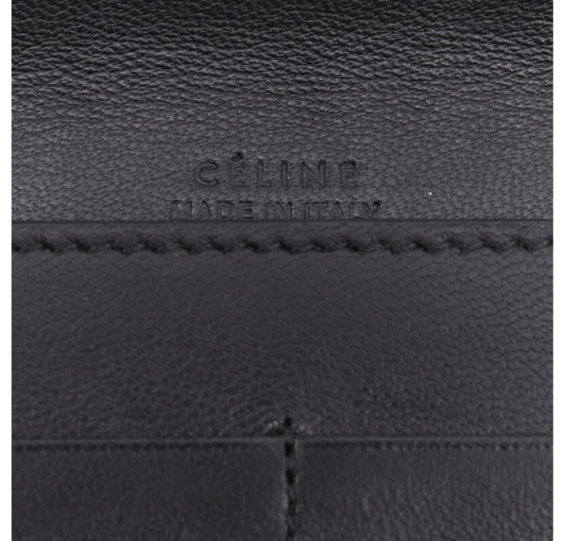 OLD CELINE Phoebe Philo natural scaled leather double flap portfolio clutch bag For Sale 6