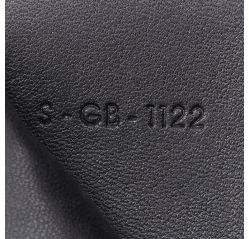 OLD CELINE Phoebe Philo natural scaled leather double flap portfolio clutch bag For Sale 7