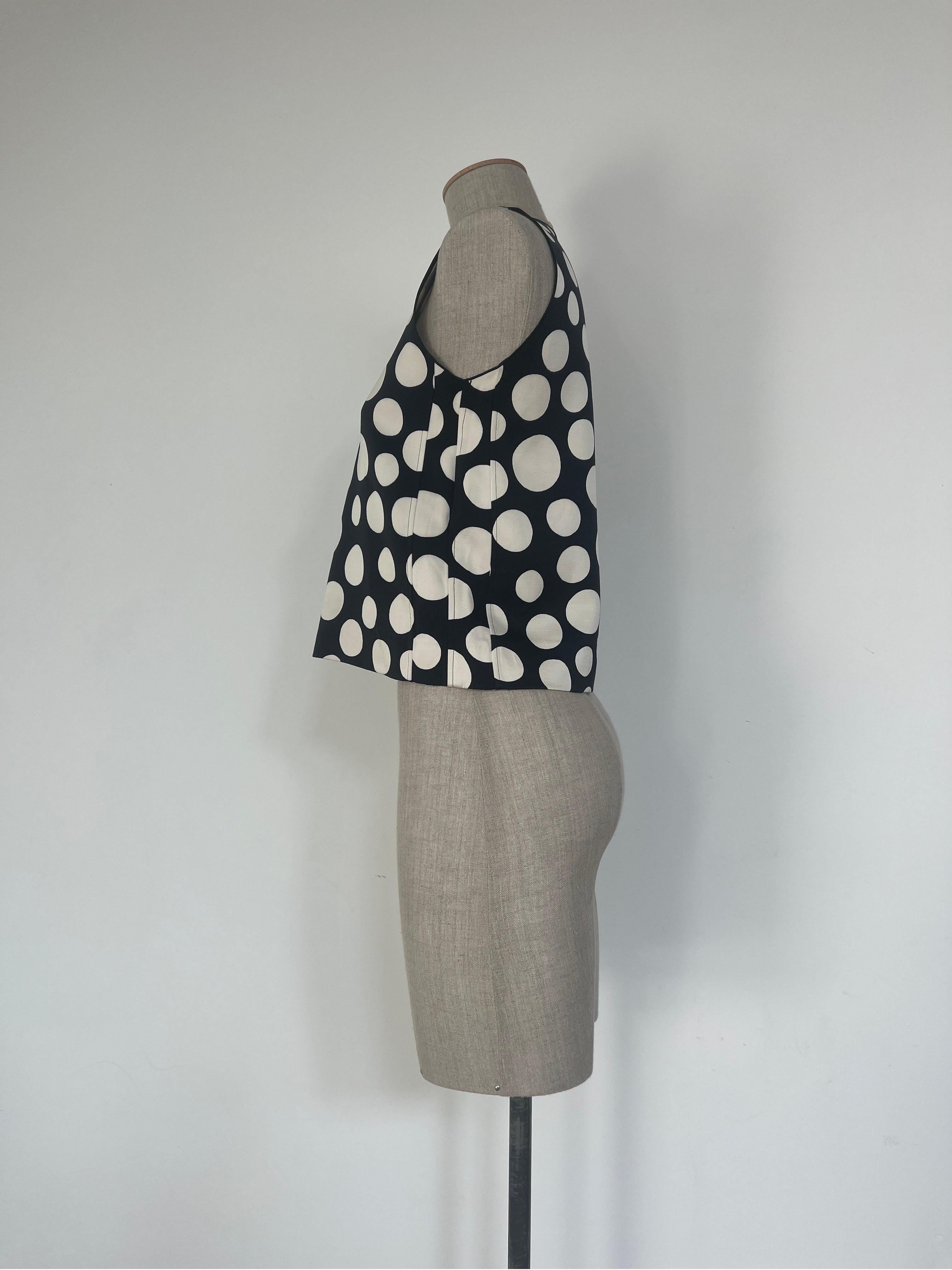 OLD CÉLINE Phoebe Philo Polka Dot Top In Excellent Condition For Sale In London, GB