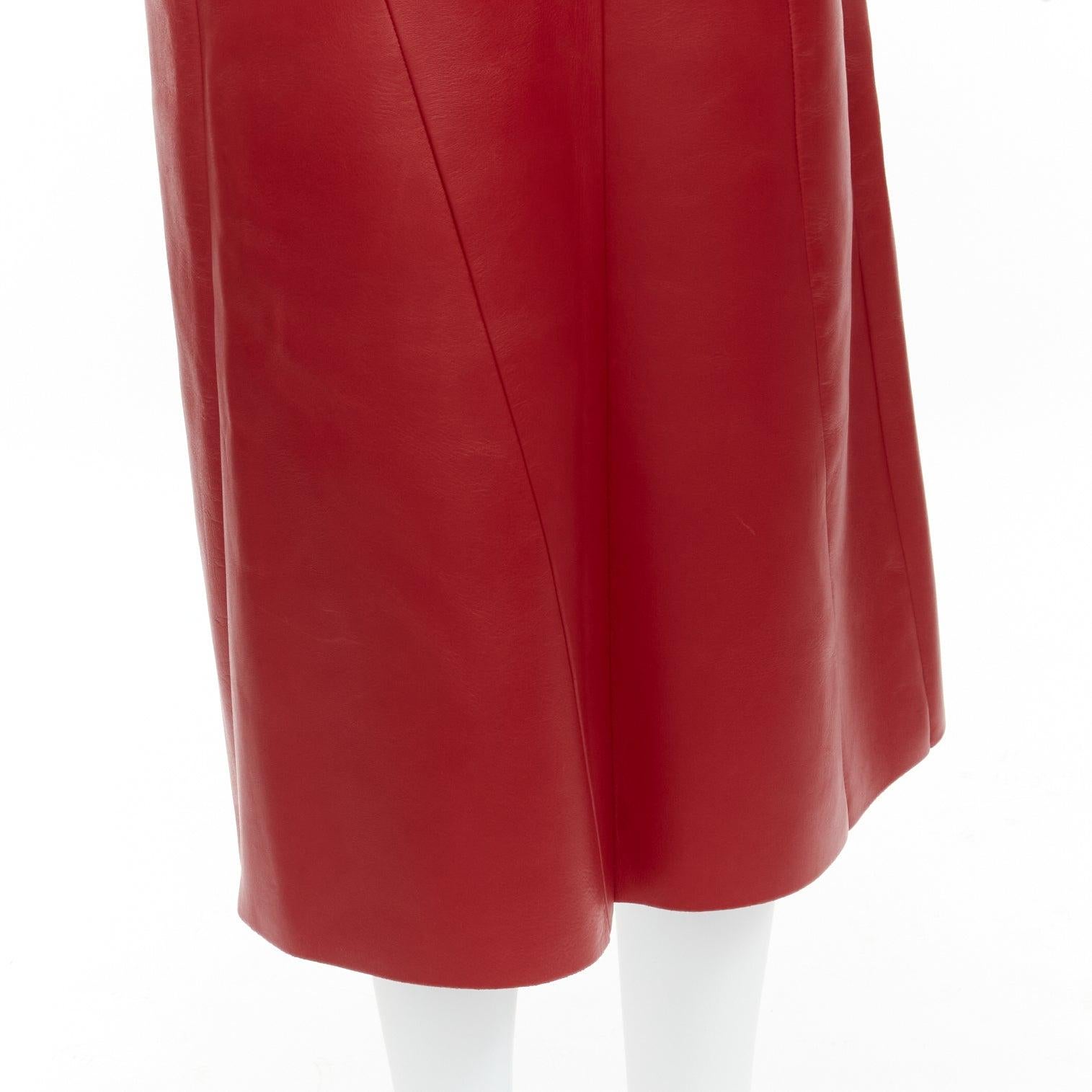 OLD CELINE Phoebe Philo red lambskin leather minimal panelled midi skirt FR36 S
Reference: TGAS/C02018
Brand: Celine
Designer: Phoebe Philo
Material: Leather
Color: Red
Pattern: Solid
Closure: Zip
Extra Details: Perfect for dressing up and