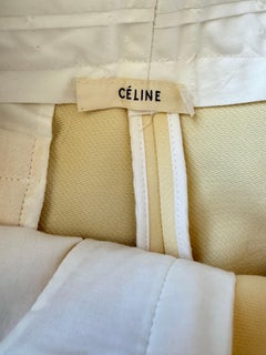 OLD CELINE Phoebe Philo Pasarela Resort 2015 Talla 8 Culotte ancho marfil escultural