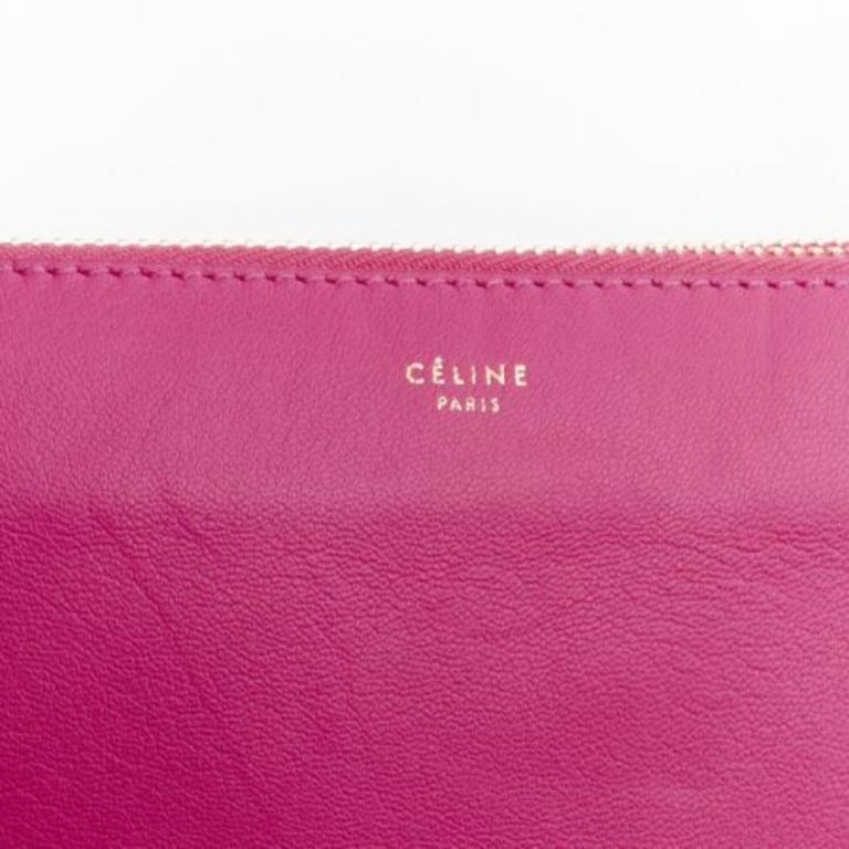 OLD CELINE Phoebe Philo Trio pink leather detachable strap pouch crossbody bag 2