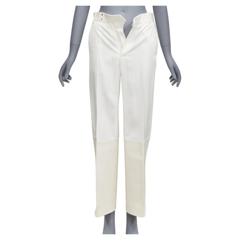 White Silk Pants - 162 For Sale on 1stDibs  white silk pantsuit, white  silk pants set, white silk trousers