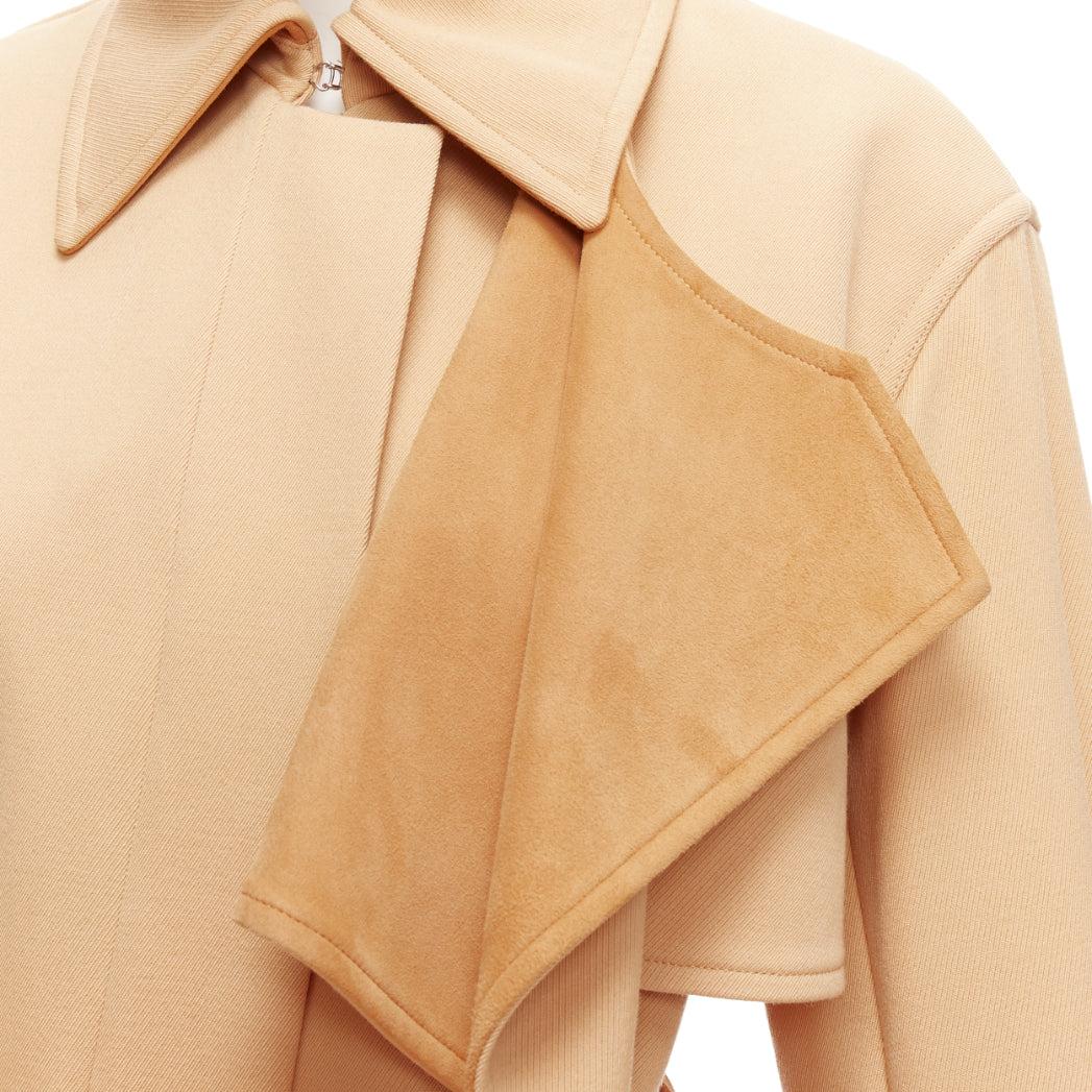 OLD CELINE Phoebe Philo tan wool goat leather trimmed deconstructed trench coat FR38 M
Reference: EDTG/A00084
Brand: Celine
Designer: Phoebe Philo
Material: Wool, Leather
Color: Tan Brown
Pattern: Solid
Closure: Belt
Lining: Fabric
Made in: