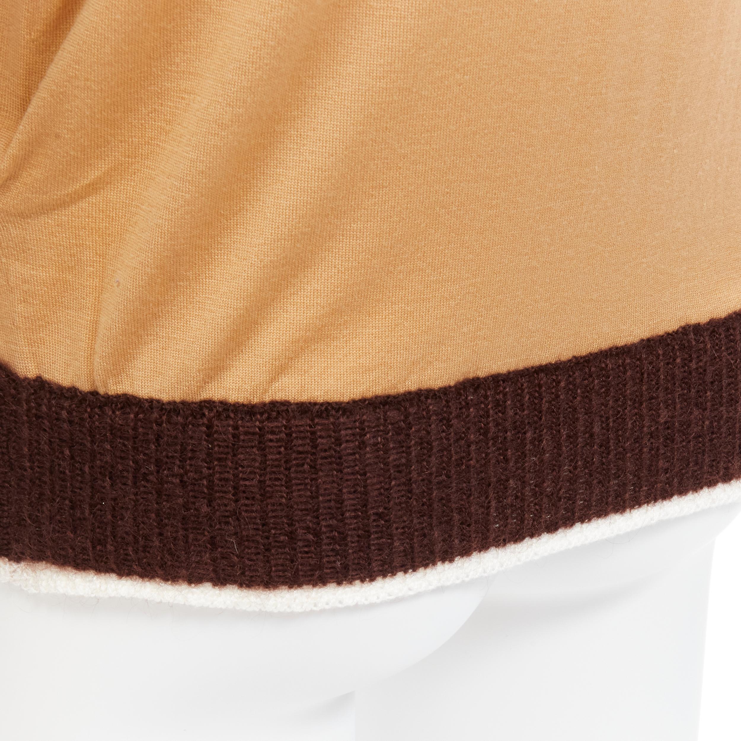 OLD CELINE Phoebe Philo wool mohair blend Triomphe logo contrast cuff sweater  For Sale 3