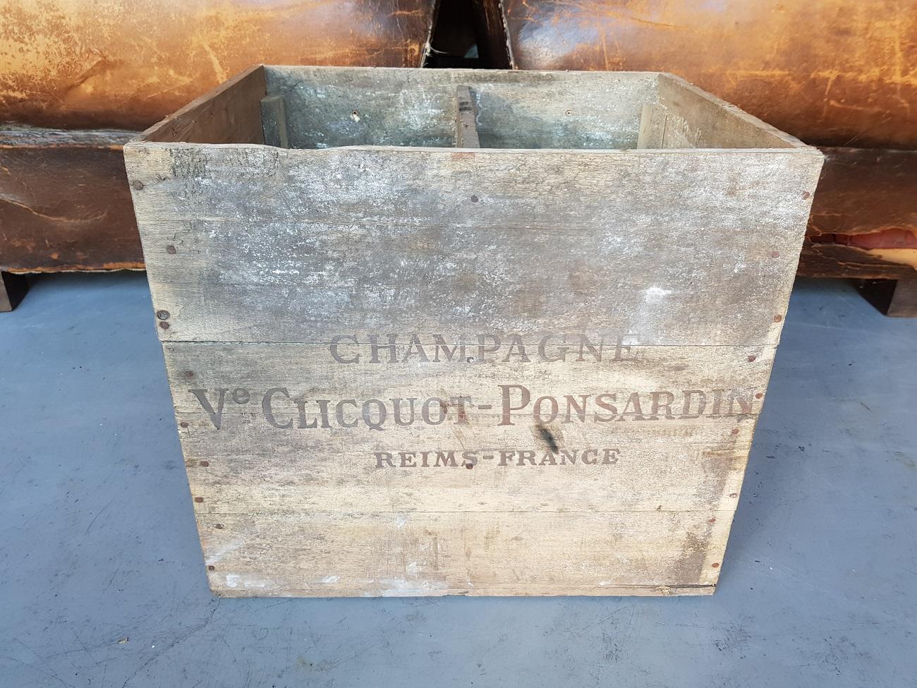 crate of luxury champagne