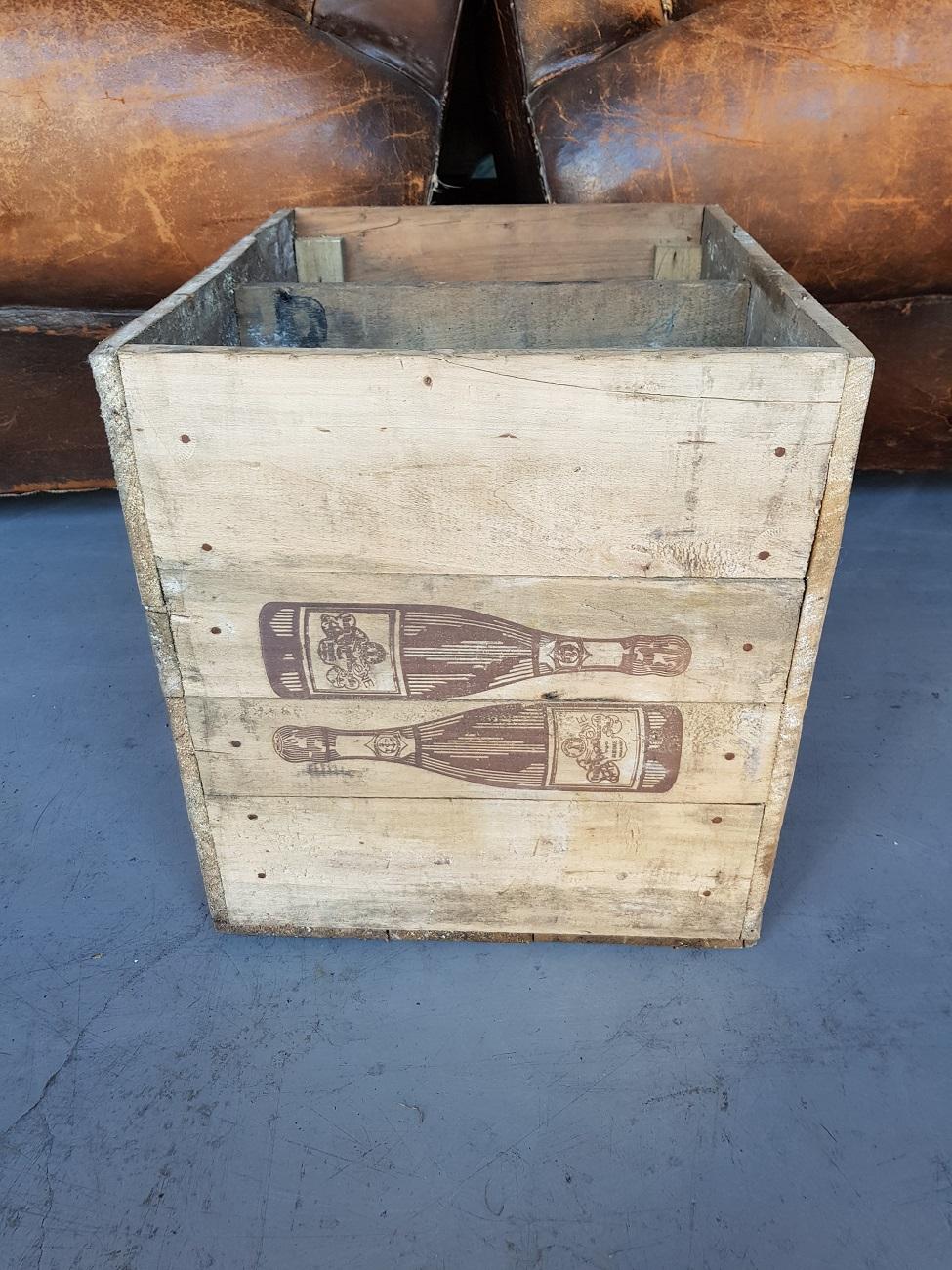 veuve clicquot wooden crate