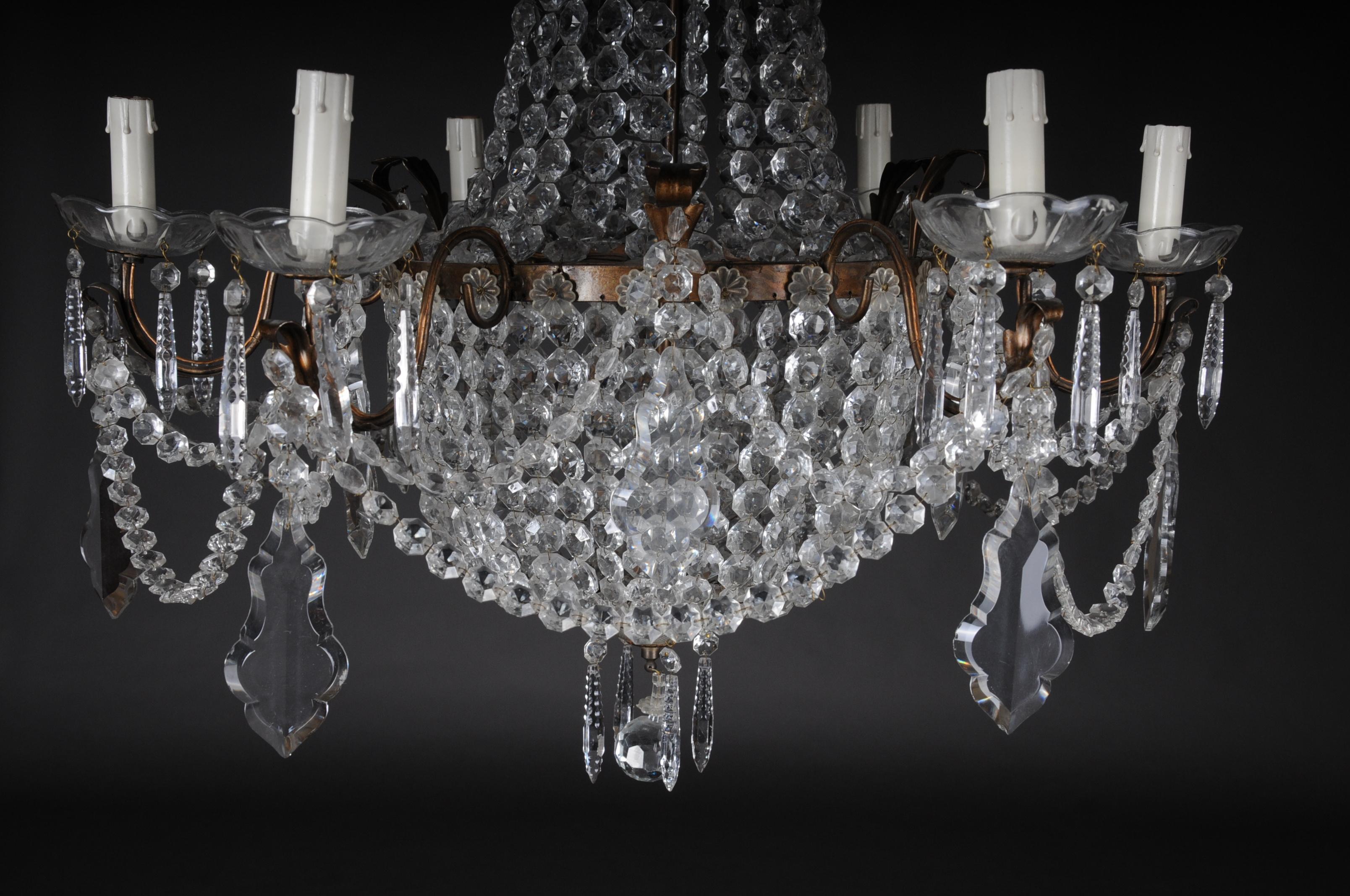 20th Century Old Chandelier in Biedermeier Style For Sale