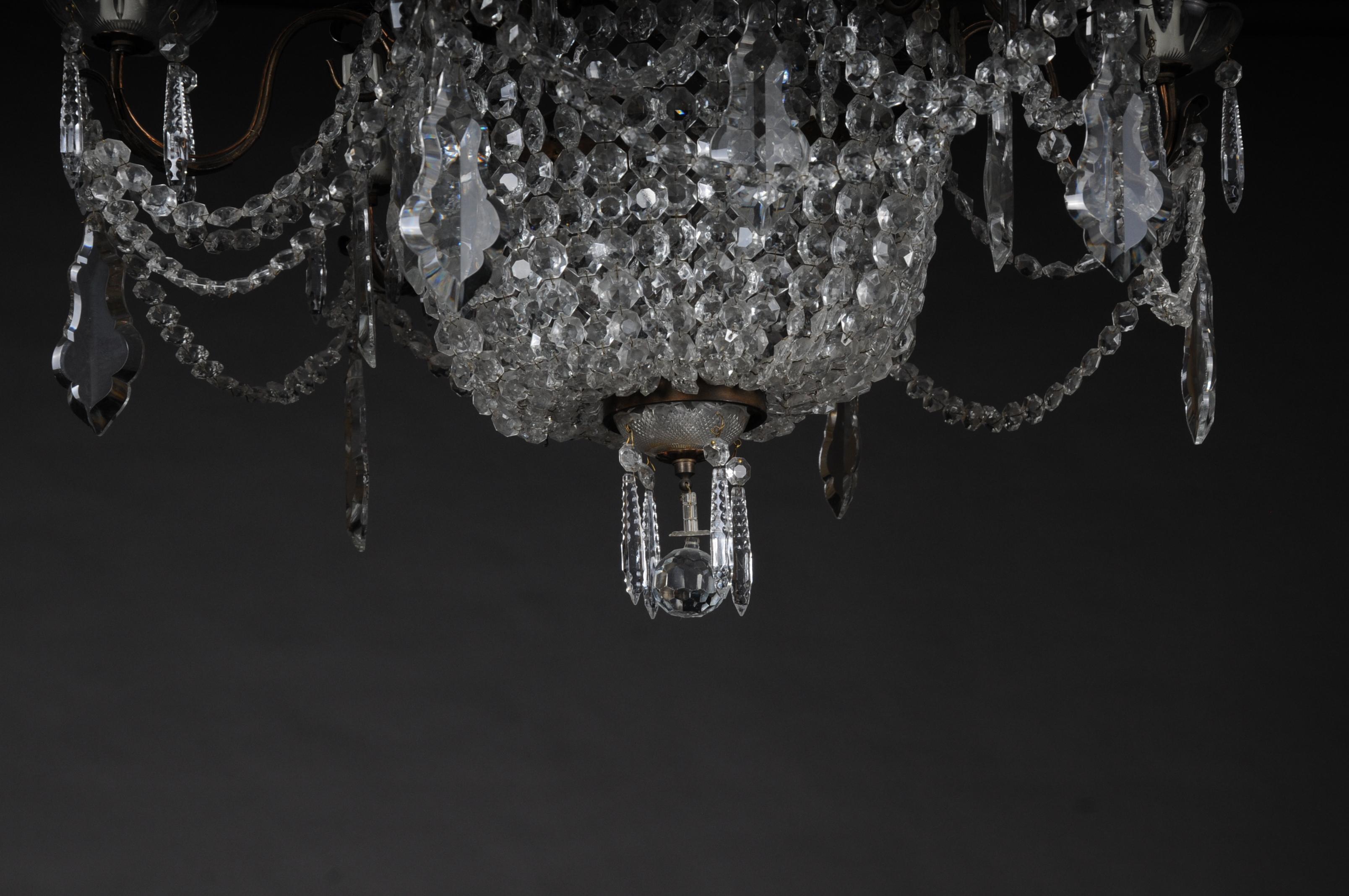 Old Chandelier in Biedermeier Style For Sale 3