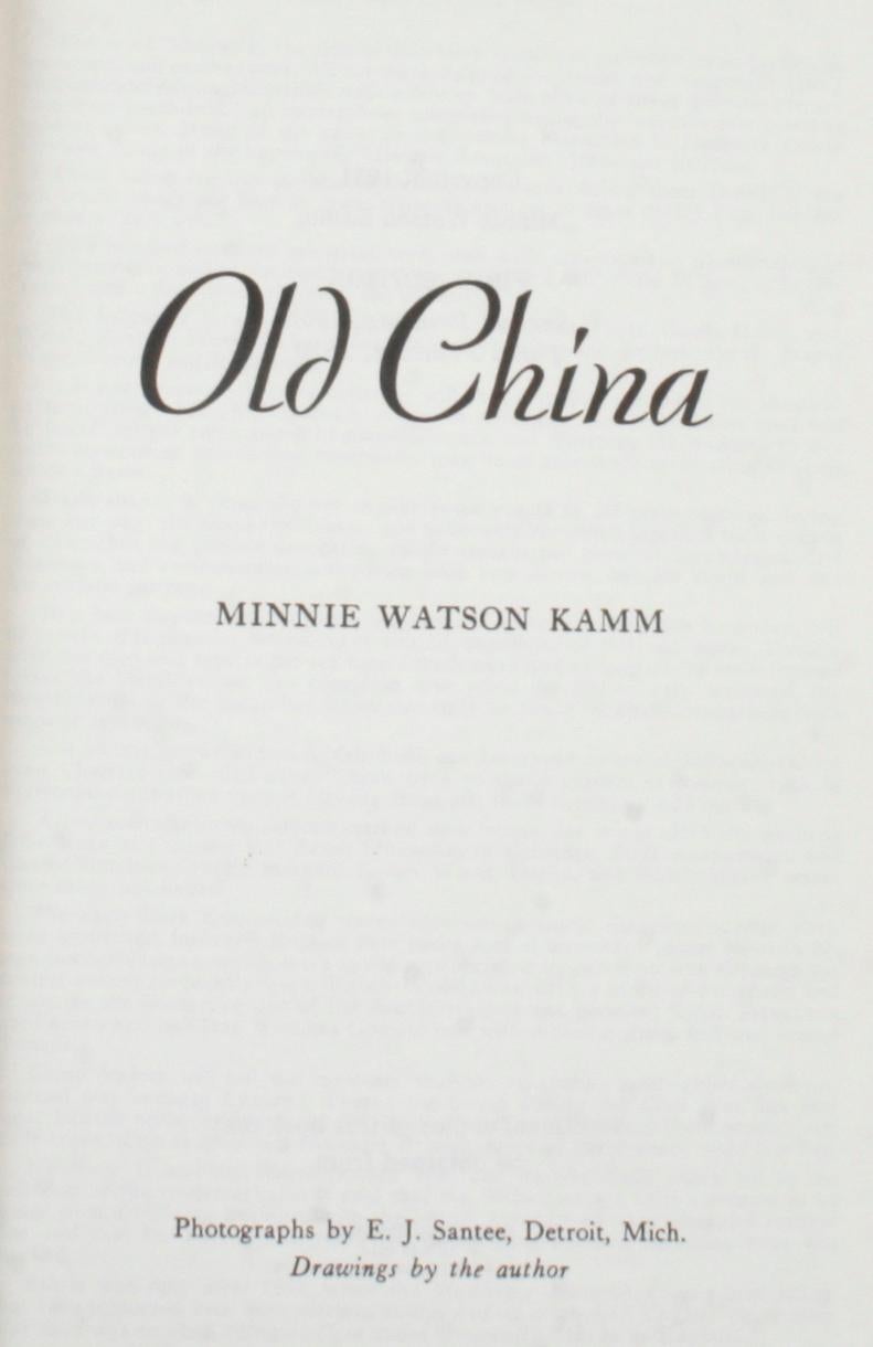 Old China by Minnie Watson Kamm. Gross Pointe: Kamm Publications, 1970. Stated first edition 3rd printing hardcover with no dust jacket as issued. 251 pp. A great resource book on English and American porcelain, ironstone, and earthenware from