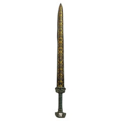 Old Chinese Bronze Sword with Old Patterns