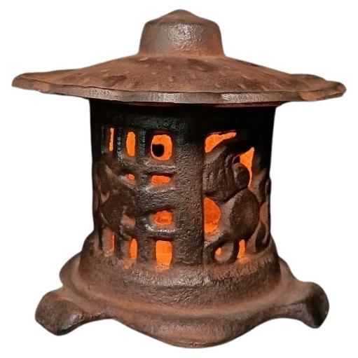 Old Chinese Iron Lantern  For Sale