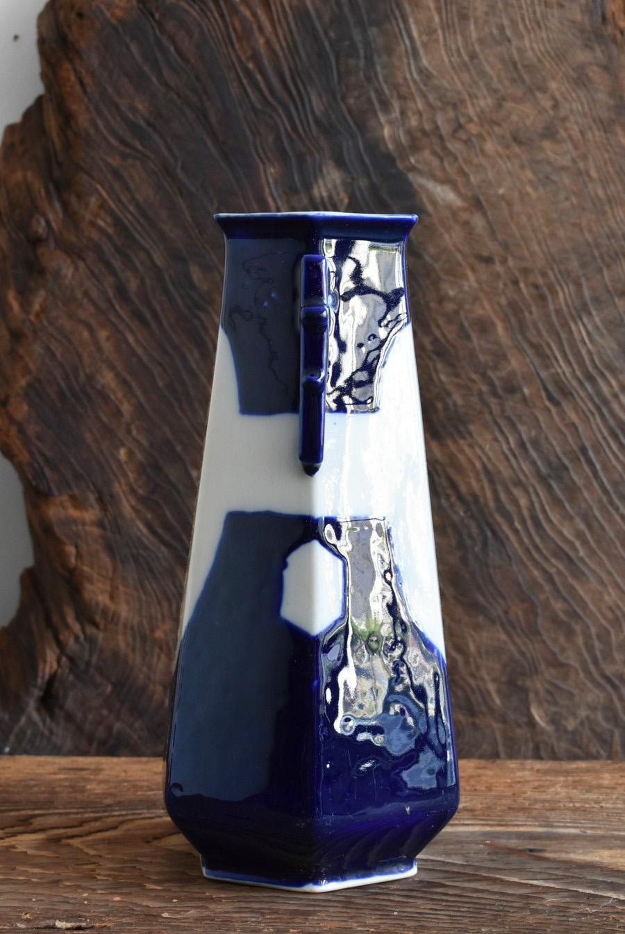 Qing Old Chinese Lapis Lazuli Glaze Vase / 1850-1949 / Beautiful and Rare Vase For Sale