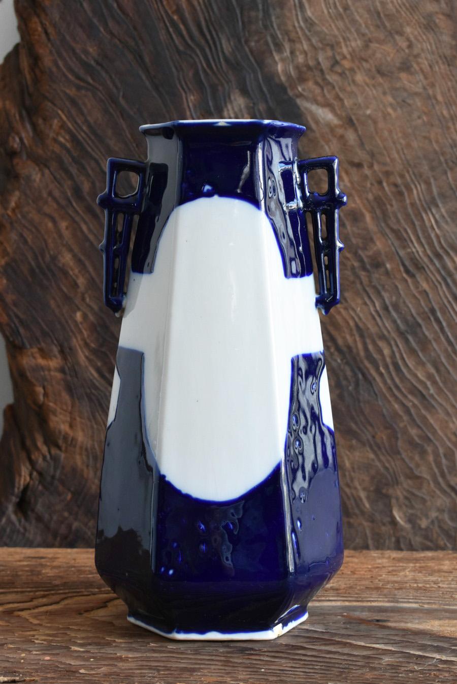 Glazed Old Chinese Lapis Lazuli Glaze Vase / 1850-1949 / Beautiful and Rare Vase For Sale