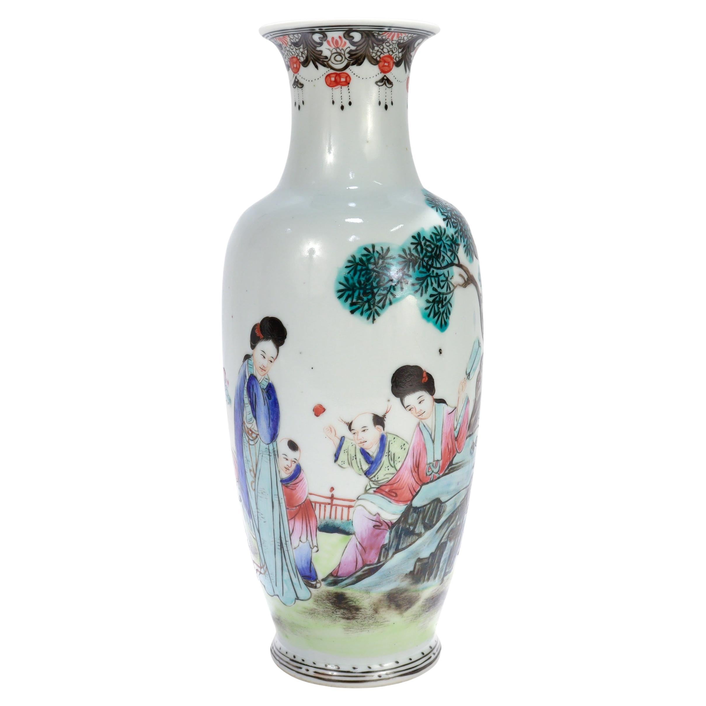 Jarrón de porcelana del Antiguo Periodo de la República China