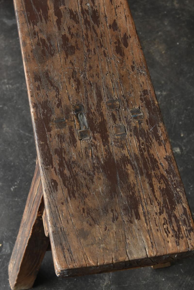 Old Chinese Wooden Bench / the Republic of China Era / Wabi-Sabi / Mingei/Chair 2
