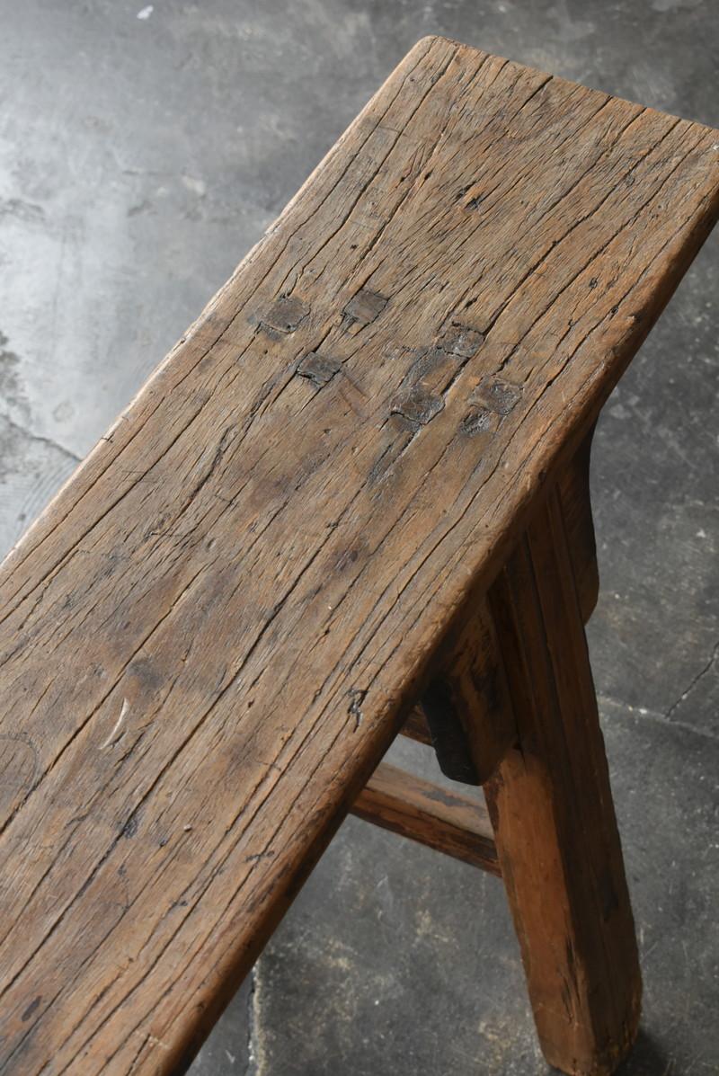 Old Chinese Wooden Bench / the Republic of China Era / Wabi-Sabi / Mingei/Chair 1