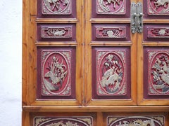 Antiguo armario chino de madera