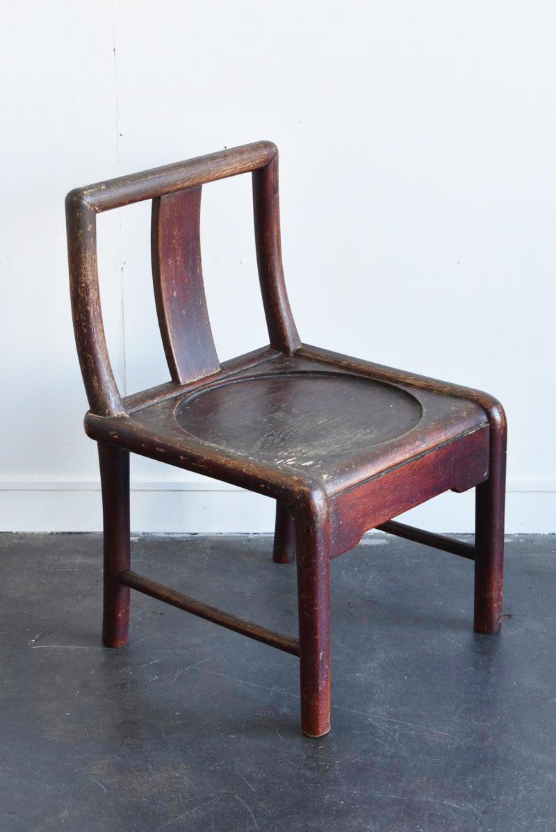 Old Chinese Wooden Chair / Small Nicely Designed Chair / 20th Century 4