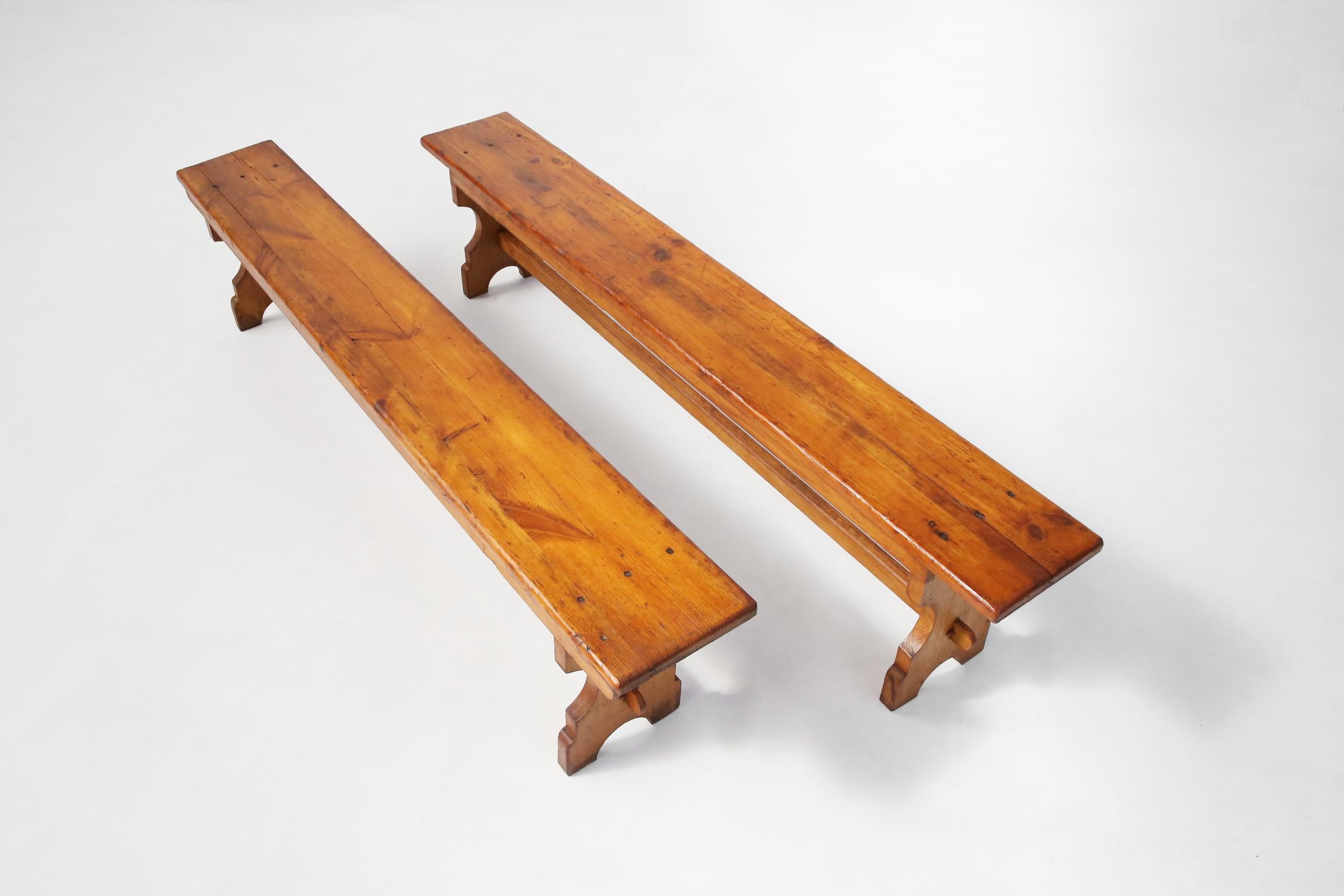 Old Church Bench, 1940s For Sale 6