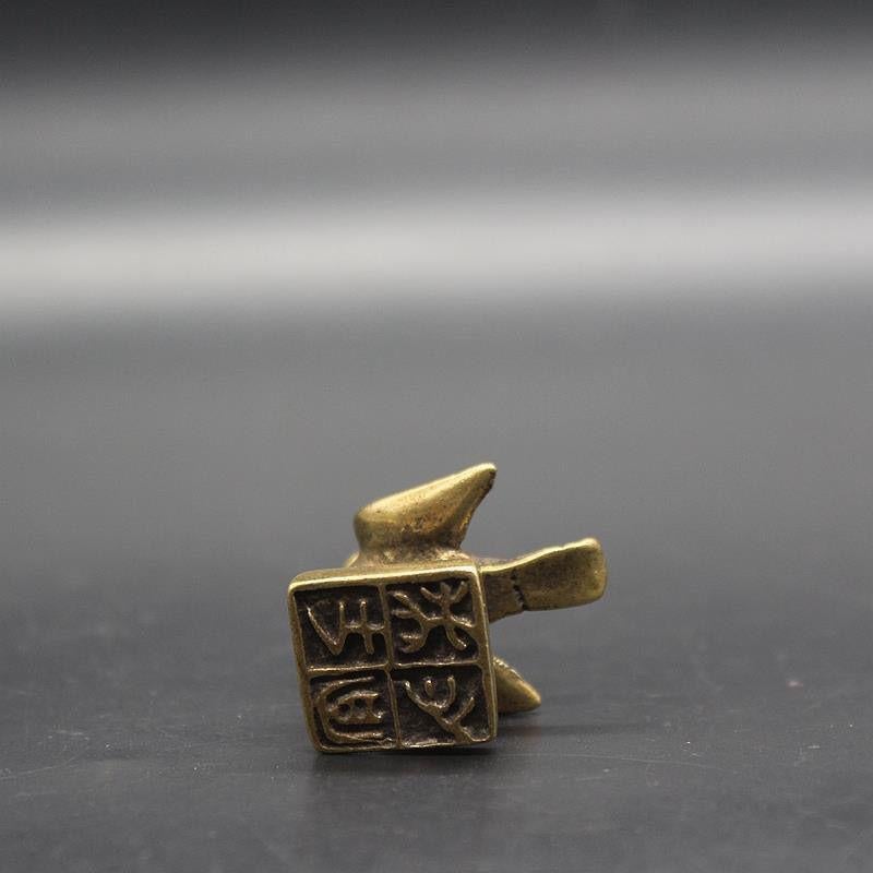 XVIIIe siècle et antérieur Sceau d'oiseau en bronze de la dynastie Qing, ancienne collection en vente