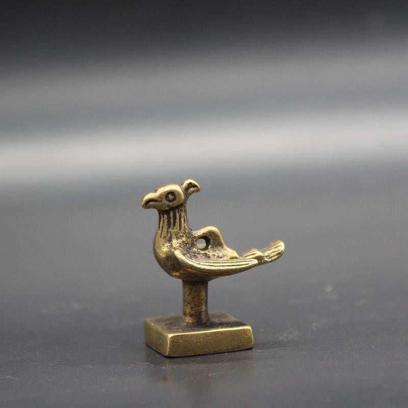 Bronze Sceau d'oiseau en bronze de la dynastie Qing, ancienne collection en vente